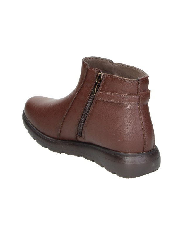 Botines de Piel CALZAZUL-FLEX para Mujer en Marrón 4003