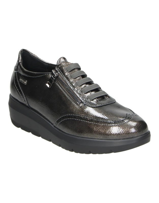Zapato con Cuña DOCTOR CUTILLAS para Mujer en color Gris 86050