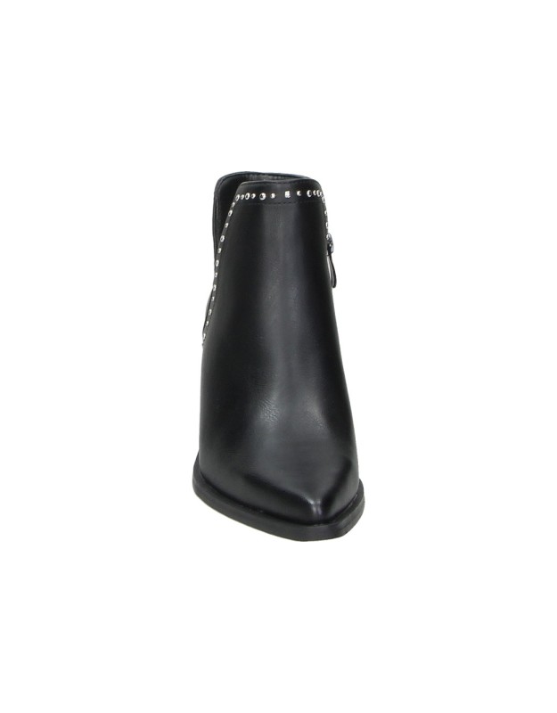 Botines de Tacón D'ANGELA para Mujer color Negro con Tachuelas DJC31941