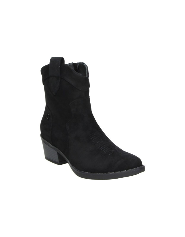 Botines para mujer con tacón SKASUAL 35-2928 en negro