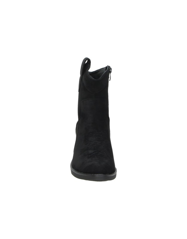 Botines para mujer con tacón SKASUAL 35-2928 en negro