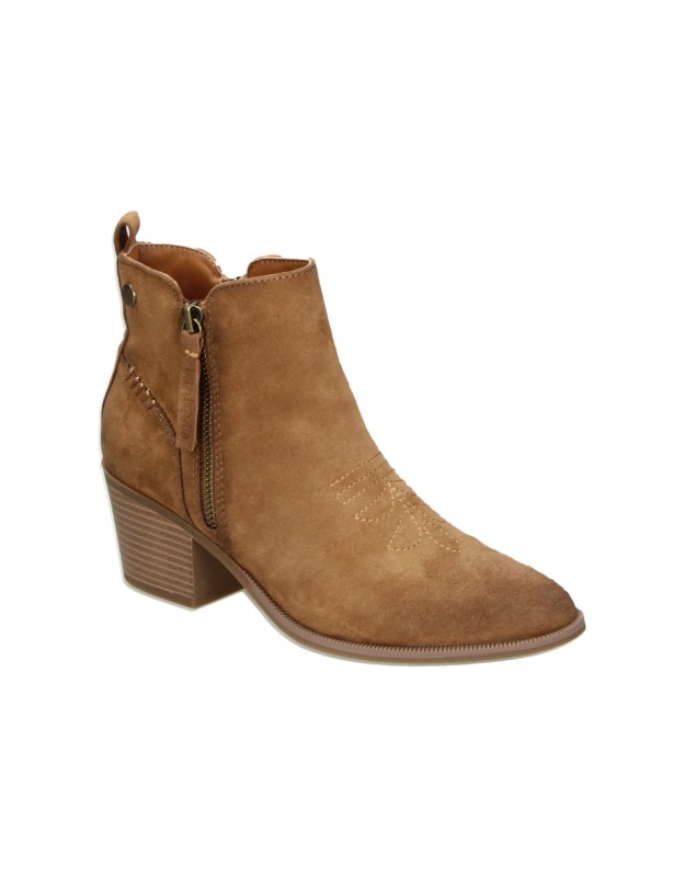 Botines vegan de mujer REFRESH 176156 color camel