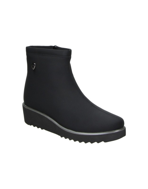 Botines Impermeables TREINTAS con Cuña para Mujer en Negro w4640