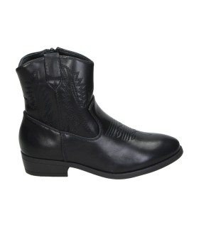 Botines Cowboy JUPIFLY para Niña en Negro 1001