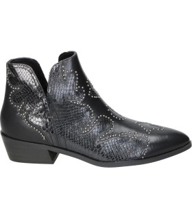 Botines Cowboy SKYDIVA Glow para Mujer en Color Negro con Brillos