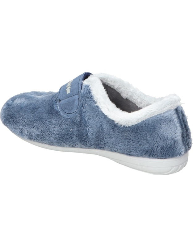 Zapatillas de casa COSDAM de Pelo para Mujer en Azul 13316