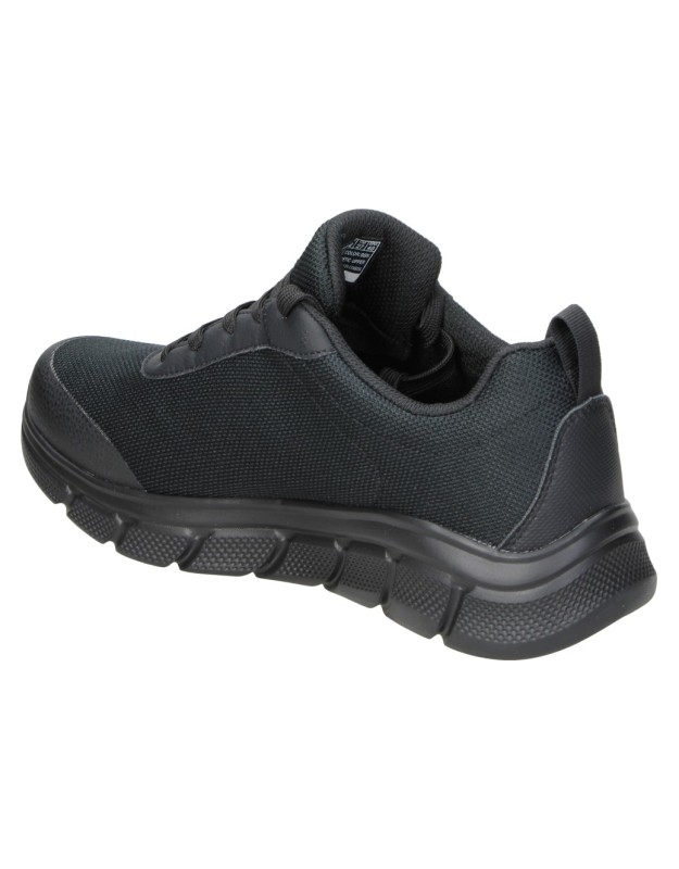Zapatillas color negro de memory foam SKECHERS 118111-bbk