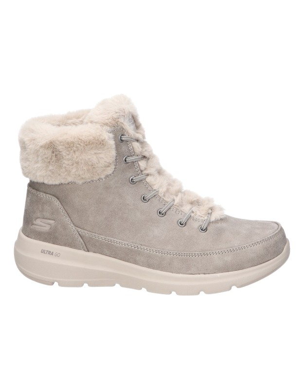 Botines SKECHERS On The Go Glacial Ultra para Mujer color Taupe 42567