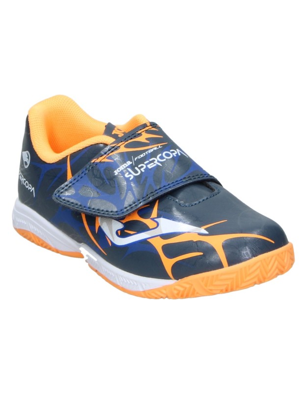 Zapatillas de fútbol sala para niño JOMA Super Copa Jr SCJW2503INV azul marino