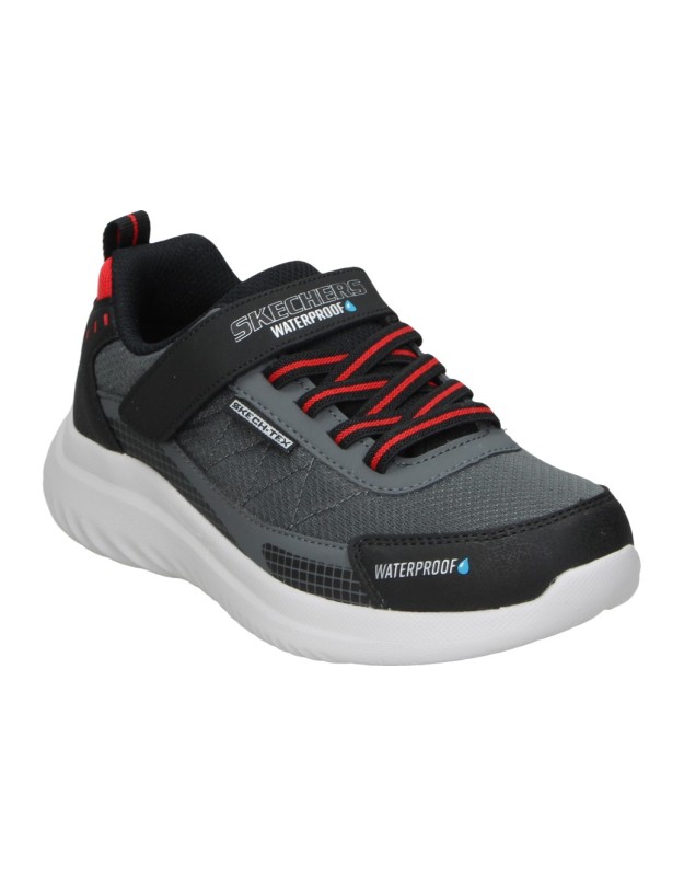Deportivas SKECHERS Waterproof Bounder 2.0 Aqua Pace para Niño color Azul 406341L-BKCC