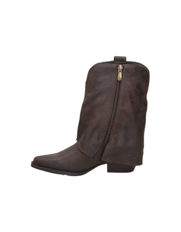 Botines Camperos ISTERIA con Tacón para Mujer color Marrón 1354