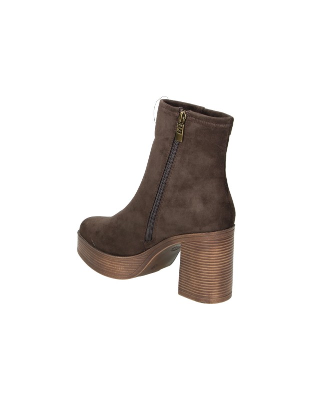 Botines MUSTANG MTNG con Tacón y Plataforma para Mujer color Marrón 56353