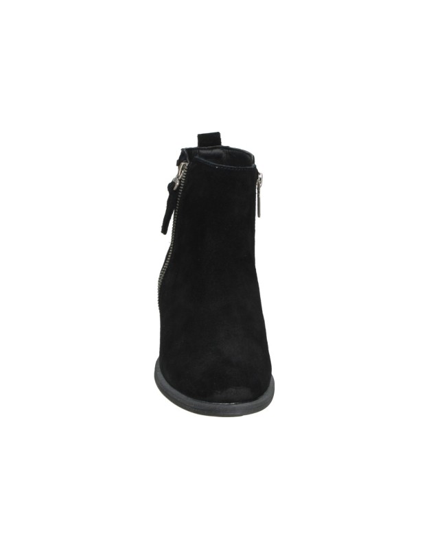 Botines BONAVENTURE de Tacón Bajo para Mujer color Negro con Cremallera B778-1