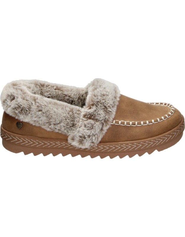 Zapatillas de Casa SKECHERS Keepsakes Lite para Mujer color Chestnut con Pelo 113668-CSNT