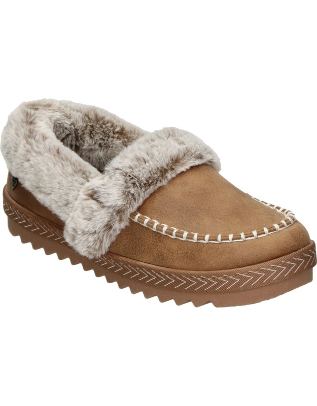 Zapatillas de Casa SKECHERS Keepsakes Lite para Mujer color Chestnut con Pelo 113668-CSNT