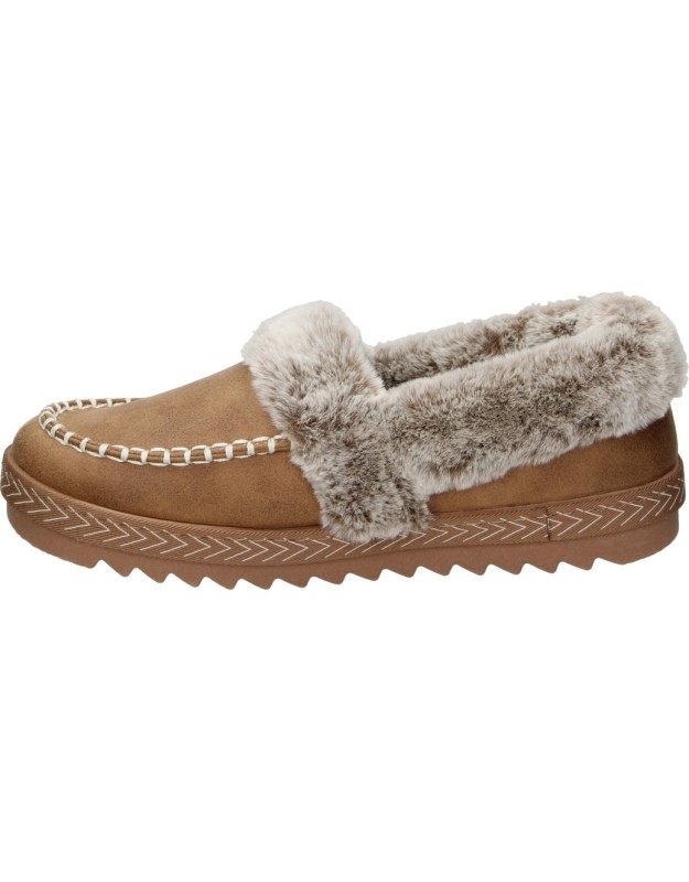 Zapatillas de Casa SKECHERS Keepsakes Lite para Mujer color Chestnut con Pelo 113668-CSNT