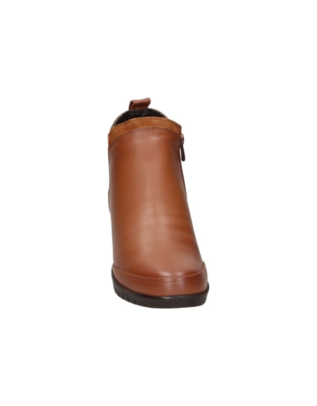 Botines ERASE SHOES Aurora con Cuña para Mujer color Marrón 9689