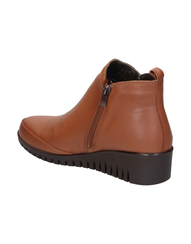 Botines ERASE SHOES Aurora con Cuña para Mujer color Marrón 9689