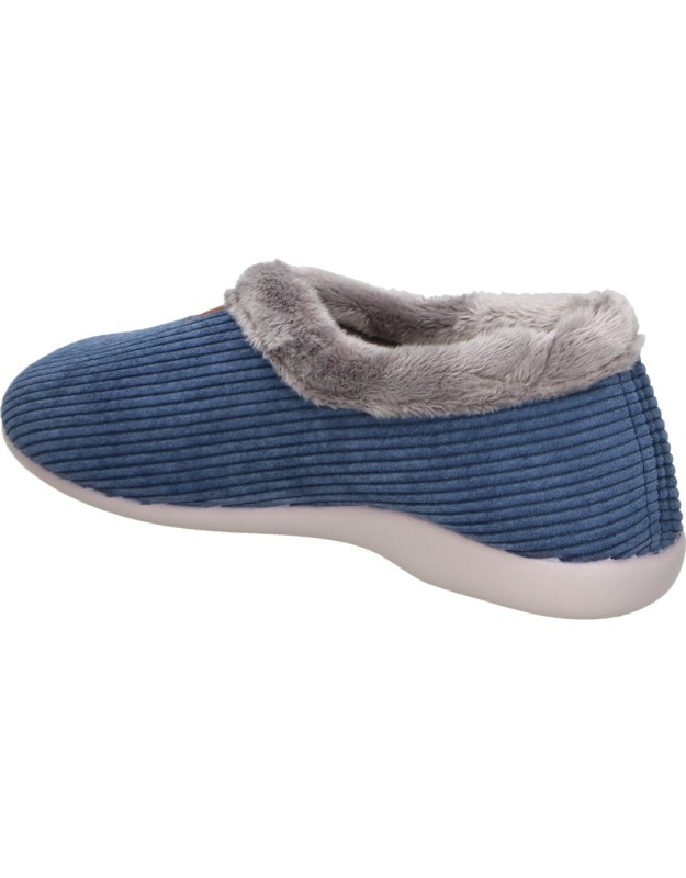 Zapatillas de Casa NORTEÑAS de Pelo para Mujer color Azul 052-19-325