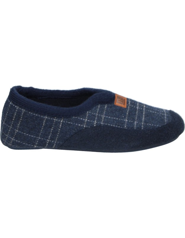 Zapatillas de Casa NORTEÑAS a cuadros para Hombre color Marino 052-3-143