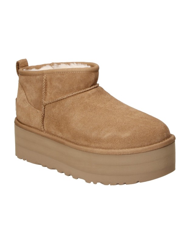 Botines UGG Classic Ultra Mini Platform para Mujer color Marrón Chestnut 1135092
