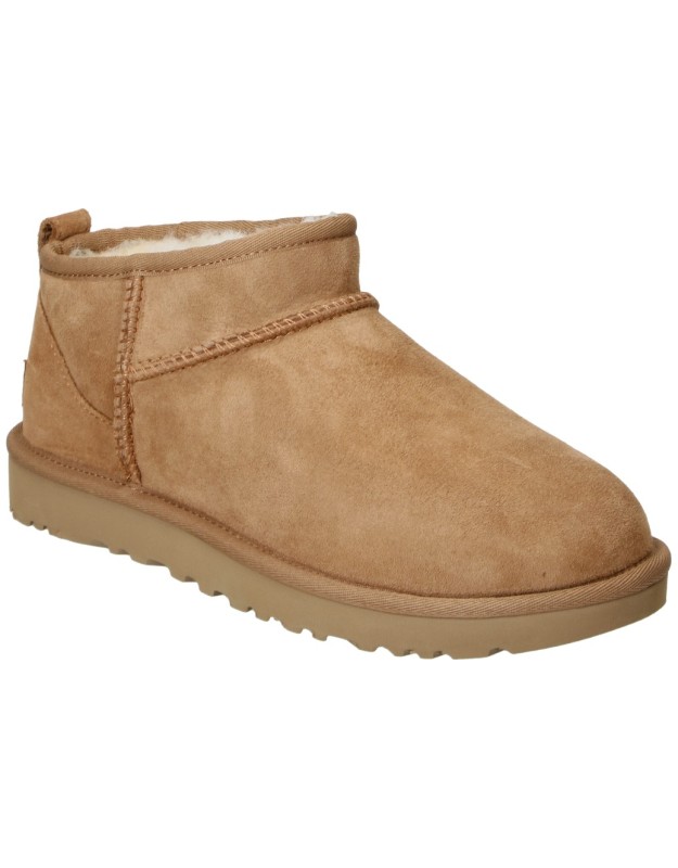 Botines UGG Classic Ultra Mini para Mujer color Marrón Chestnut