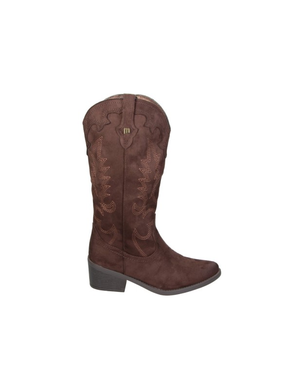 Botas Cowboy MUSTANG MTNG Tanubis con Tacón para Mujer color Marrón 55973