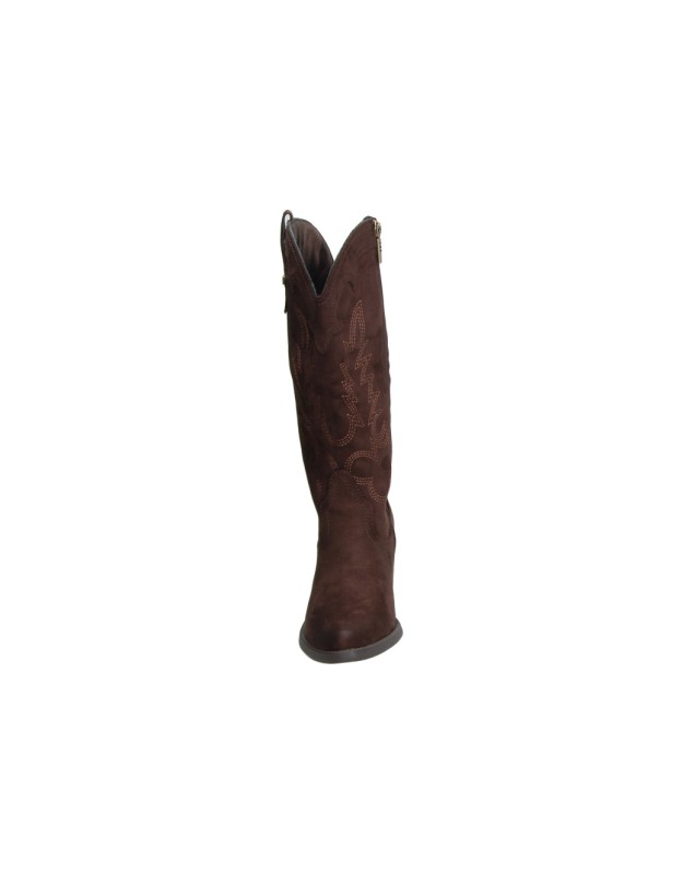 Botas Cowboy MUSTANG MTNG Tanubis con Tacón para Mujer color Marrón 55973