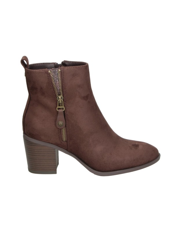 Botines MUSTANG MTNG con Tacón tipo Ante para Mujer color Marrón 56199