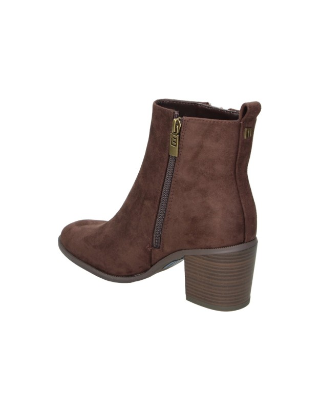 Botines MUSTANG MTNG con Tacón tipo Ante para Mujer color Marrón 56199