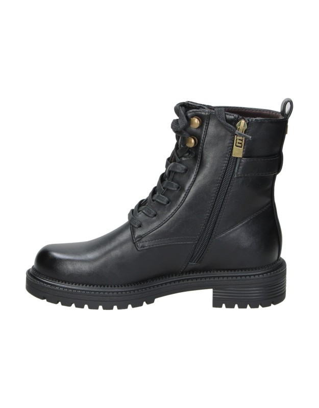 Botines Biker MUSTANG MTNG con Cordones y Hebilla para Mujer color Negro 56261