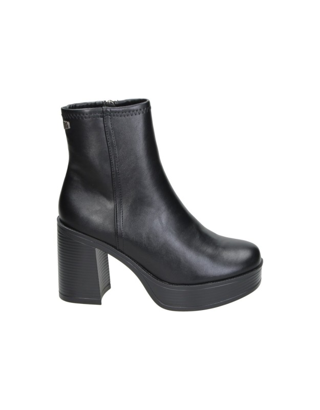Botines MUSTANG MTNG con Tacón y Plataforma para Mujer color Negro 56353