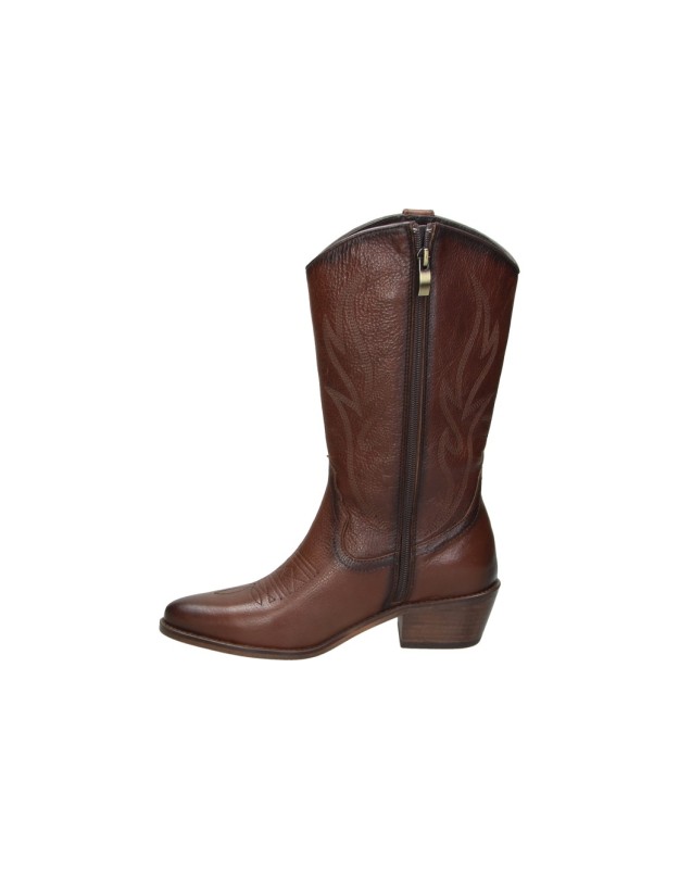 Botas Cowboy BONAVENTURE con Tacón para Mujer color Marrón B753-13