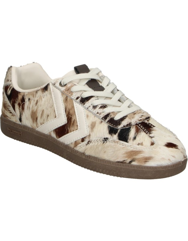 Zapatillas HUMMEL Planas para Mujer en Beige con Estampado Animal Print 239799