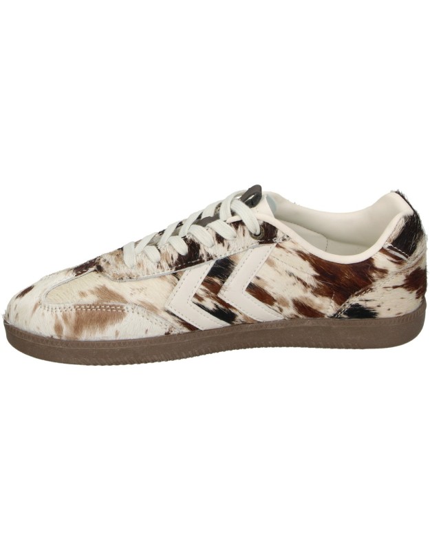 Zapatillas HUMMEL Planas para Mujer en Beige con Estampado Animal Print 239799