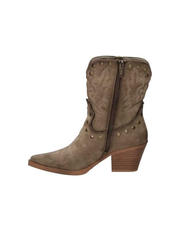 Botines cowboy con tacón XTI 146507 en taupe para mujer