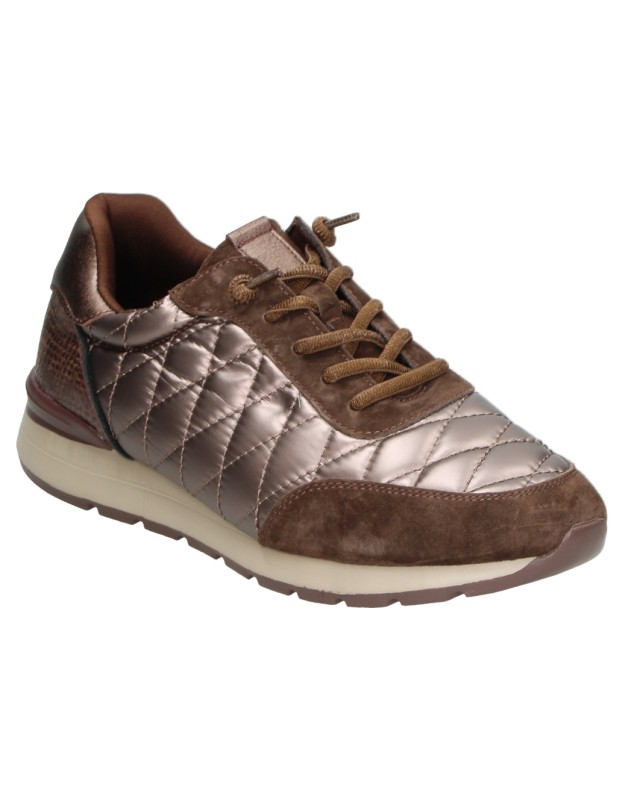Zapato de piel casual CALZAZUL-FLEX 328 en color cuero