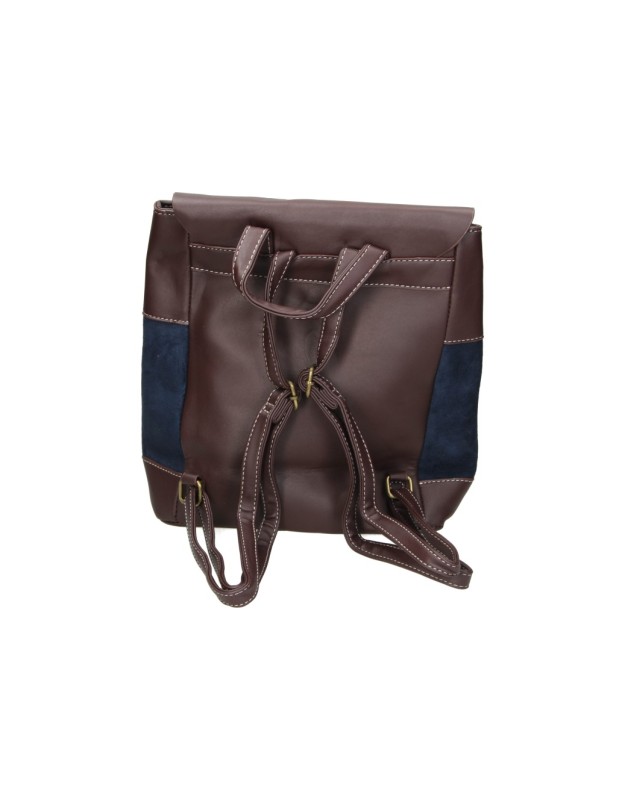 Mochila con solapa LAURA SANZ M DLX260391 en azul marino