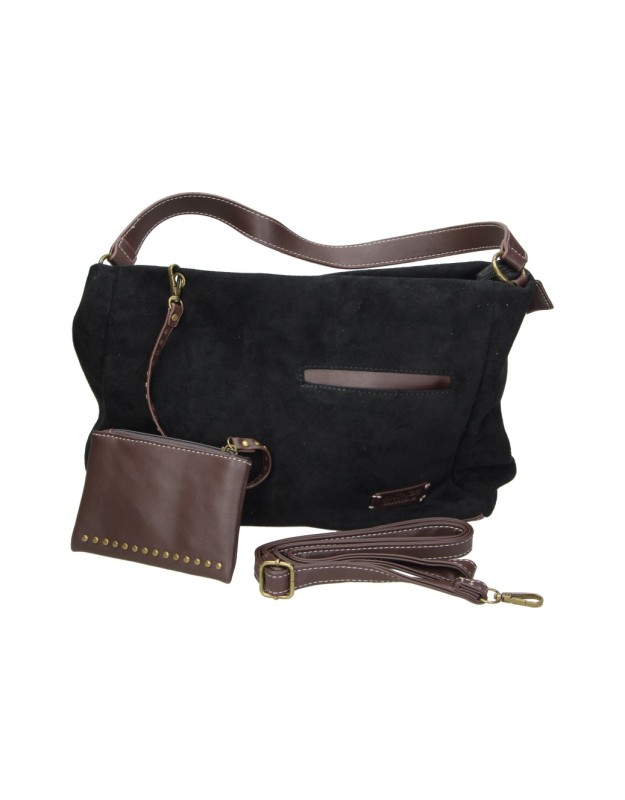 Bolso bandolera LAURA SANZ M DLX260468 en negro para mujer
