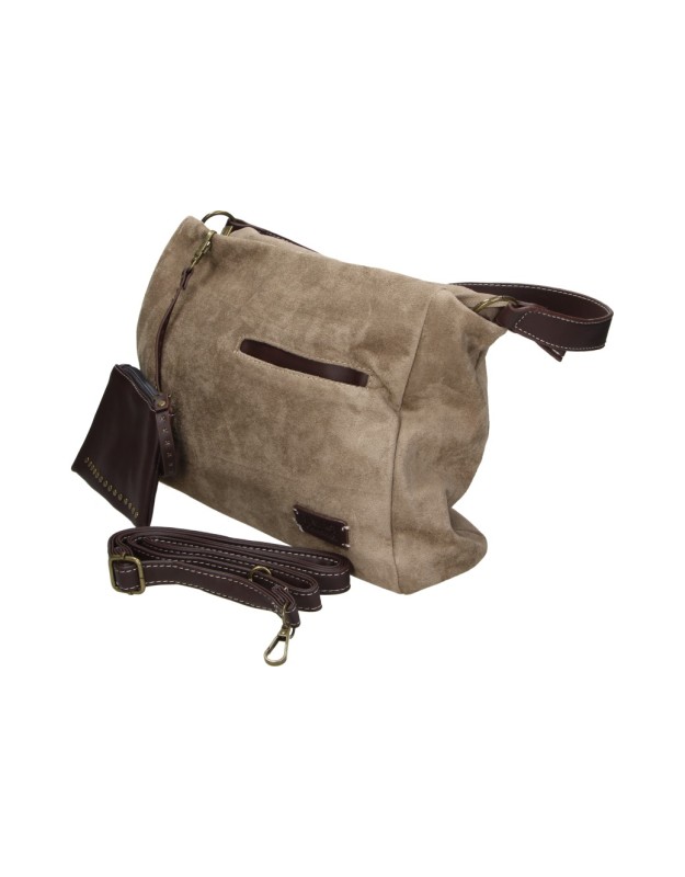 Bolso bandolera LAURA SANZ M DLX260468 en beige para mujer