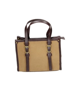Bolso con asas LAURA SANZ R S6368 en camel para mujer