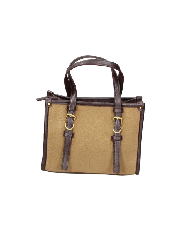 Bolso con asas LAURA SANZ R S6368 en camel para mujer