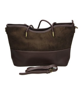 Bolso shopper LAURA SANZ M DLX260389 en color café
