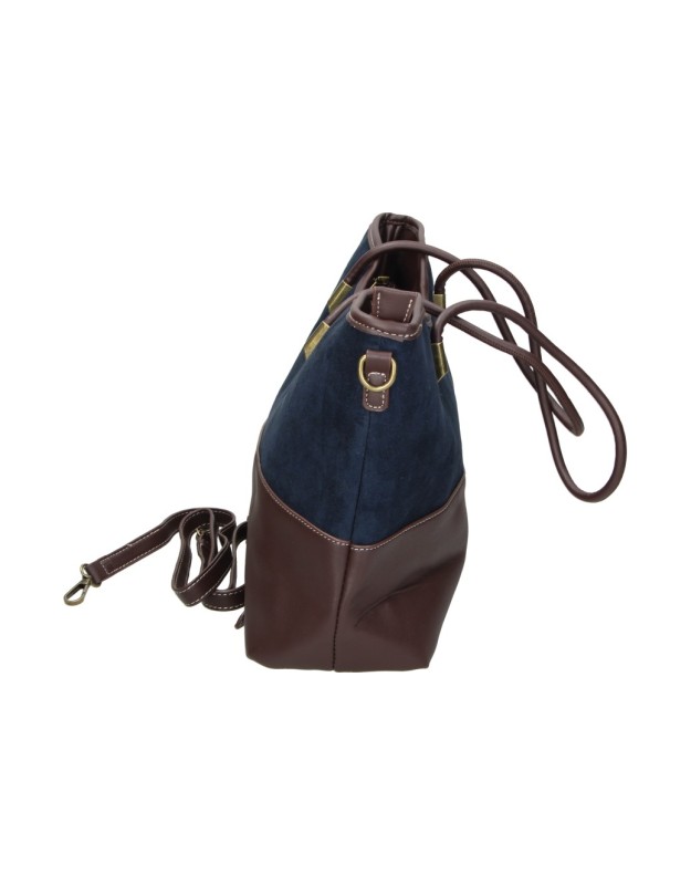 Bolso shopper LAURA SANZ M DLX260389 en azul marino