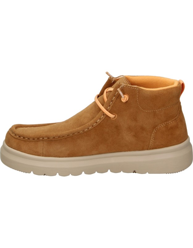 Botines PITAS para Mujer color Camel y cordones Naranjas paris 87