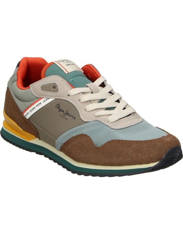Zapatillas PEPE JEANS London Essence B Running para Mujer en Marrón con Detalles pbs40017-869