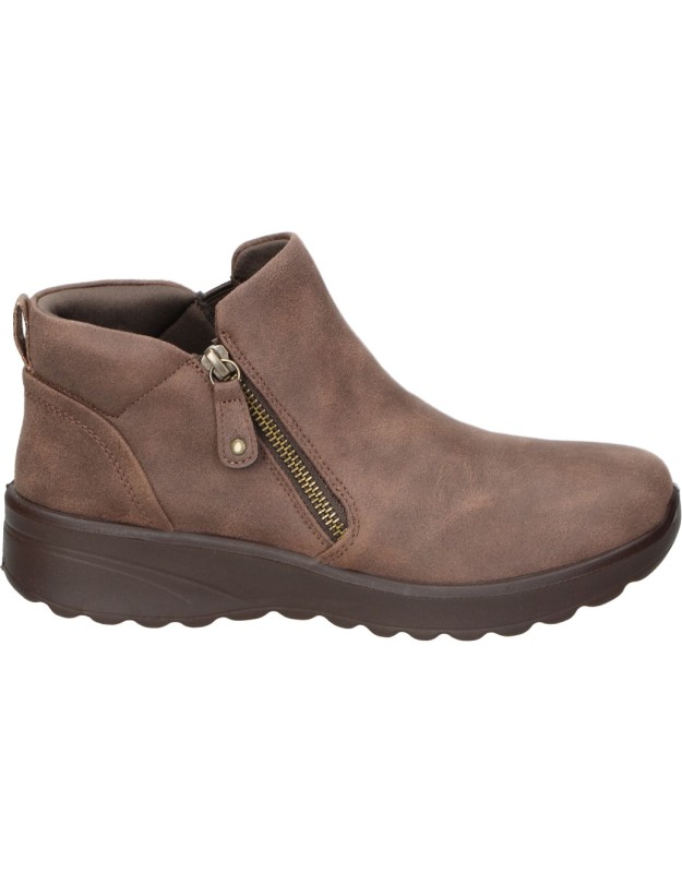 Botines SKECHERS Vegan para Mujer con Cremallera Marrón 158952-choc