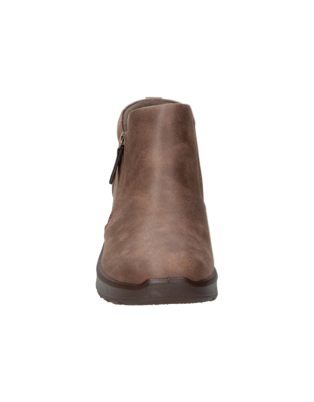 Botines SKECHERS Vegan para Mujer con Cremallera Marrón 158952-choc