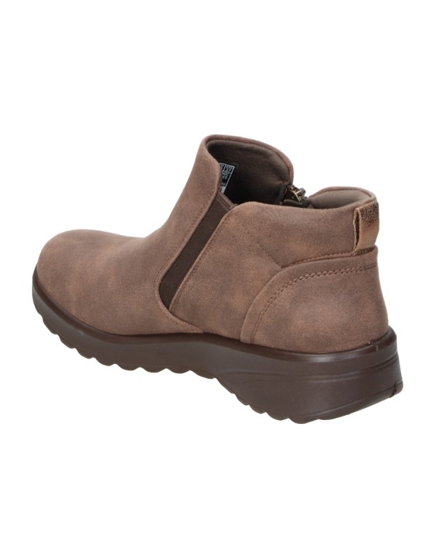 Botines SKECHERS Vegan para Mujer con Cremallera Marrón 158952-choc
