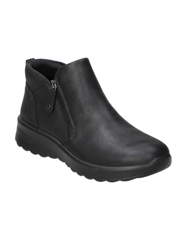 Botines SKECHERS Vegan para Mujer con Cremallera Negro 158952-bbk